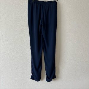 Love riche chiffon joggers navy size small drawstring